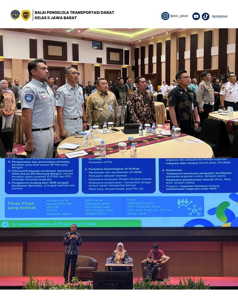 Rapat Koordinasi Keselamatan Lalu Lintas dan Angkutan Jalan di Provinsi Jawa Barat