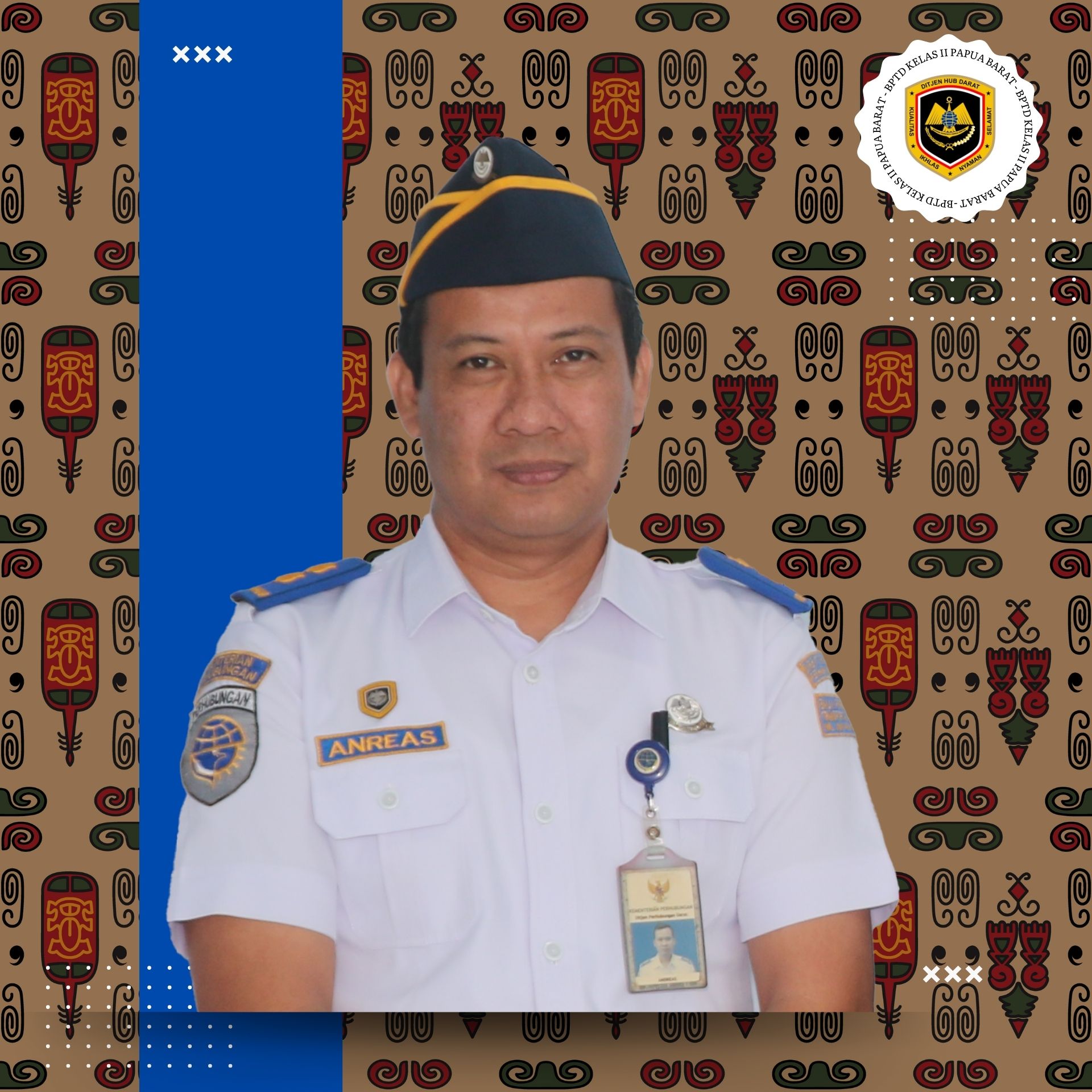 ANDREAS, S.E., M.E - KEPALA SEKSI LALU LINTAS JALAN, SUNGAI, DANAU, PENYEBERANGAN, DAN PENGAWASAN