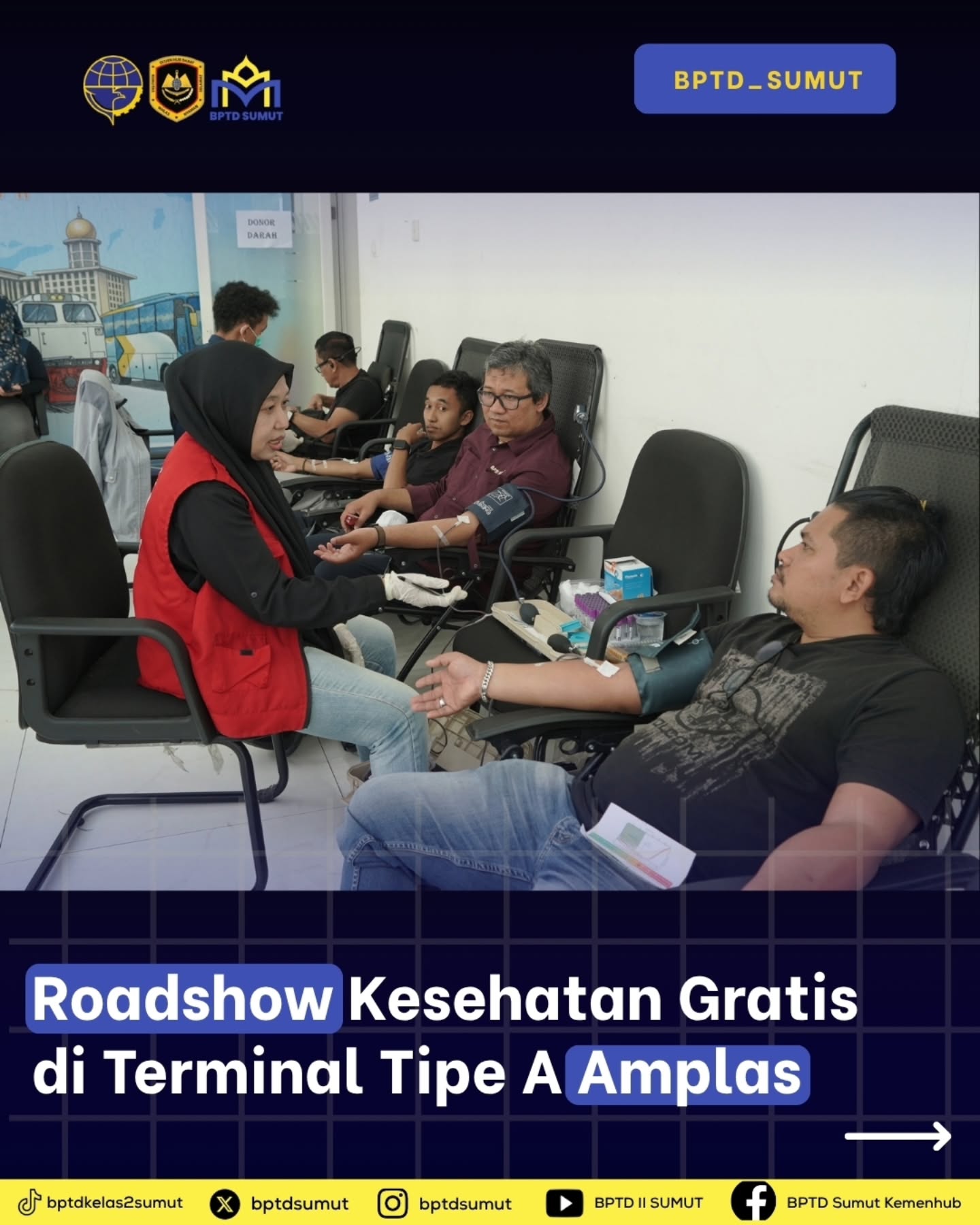 Semarak HUT ke-81 RI dan Harhubnas 2026, BPTD Sumut Hadirkan Layanan Kesehatan Gratis