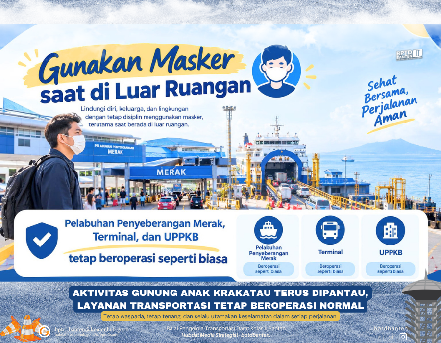 Aktivitas Gunung Anak Krakatau Terus Dipantau, Layanan Transportasi Tetap Beroperasi Normal